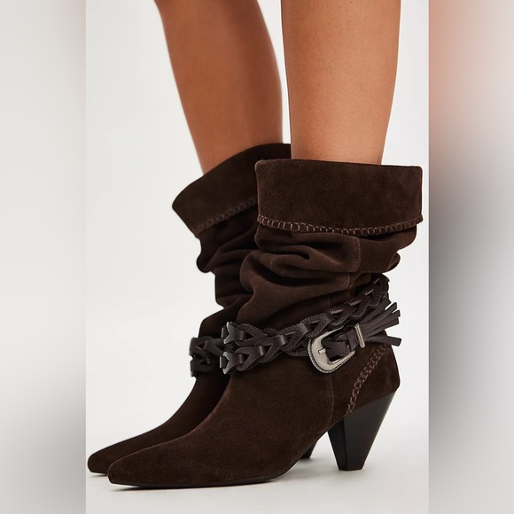 Free People Shoes - Free People Bridget Belt Slouch Boots